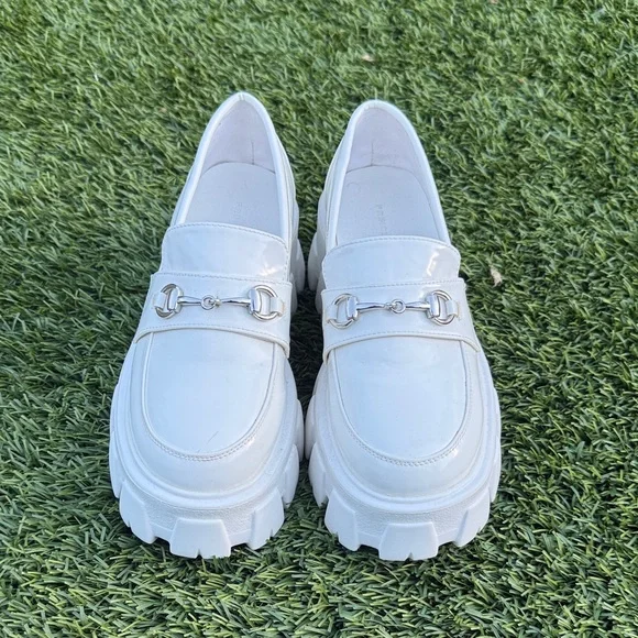 Princess Polly White Platform Shoes - Picture 3 of 5